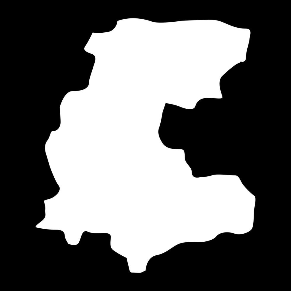 Markazi province map, administrative division of Iran. illustration. vector