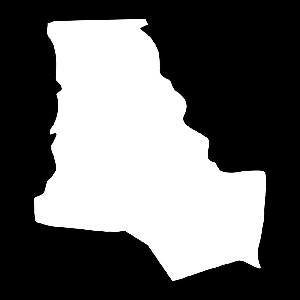 Dhi Qar Governorate map, administrative division of Iraq. illustration. vector