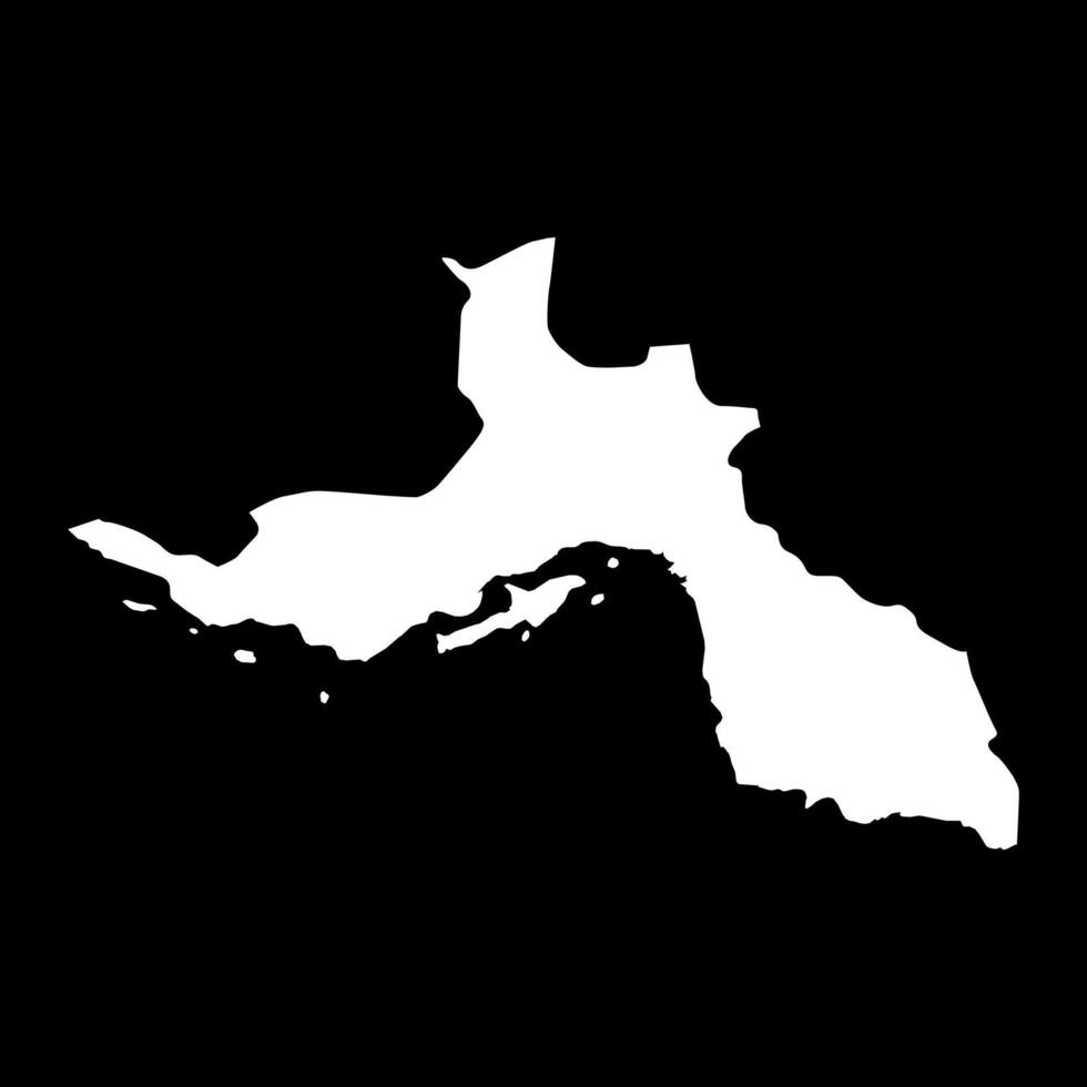 Hormozgan province map, administrative division of Iran. illustration. vector