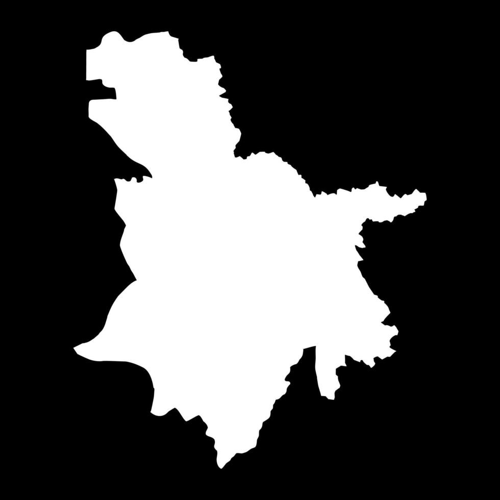 Sulaymaniyah Governorate map, administrative division of Iraq. illustration. vector