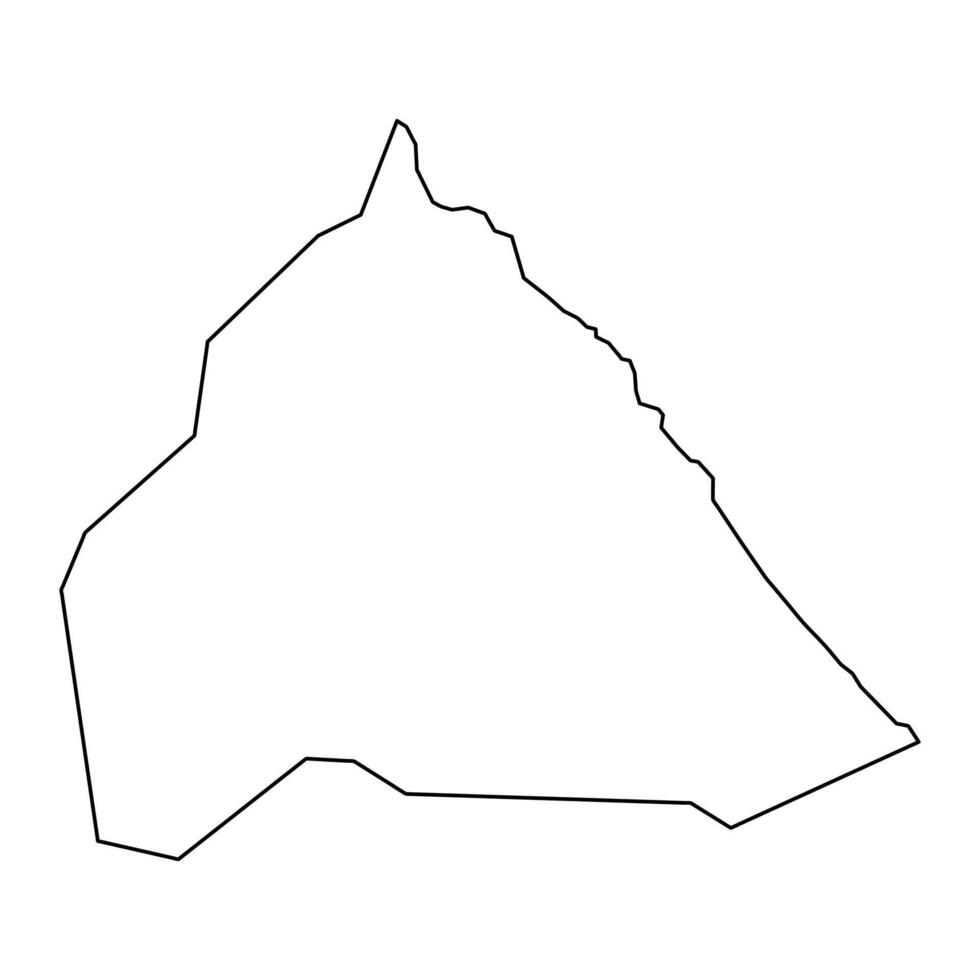 Saint Mary Cayon Parish map, Saint Kitts and Nevis. vector