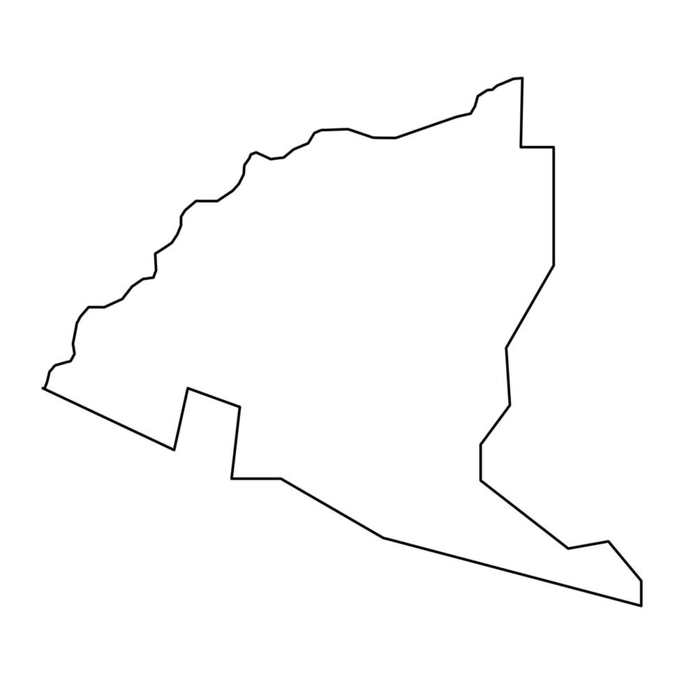Saint Paul Capisterre Parish map, Saint Kitts and Nevis. vector