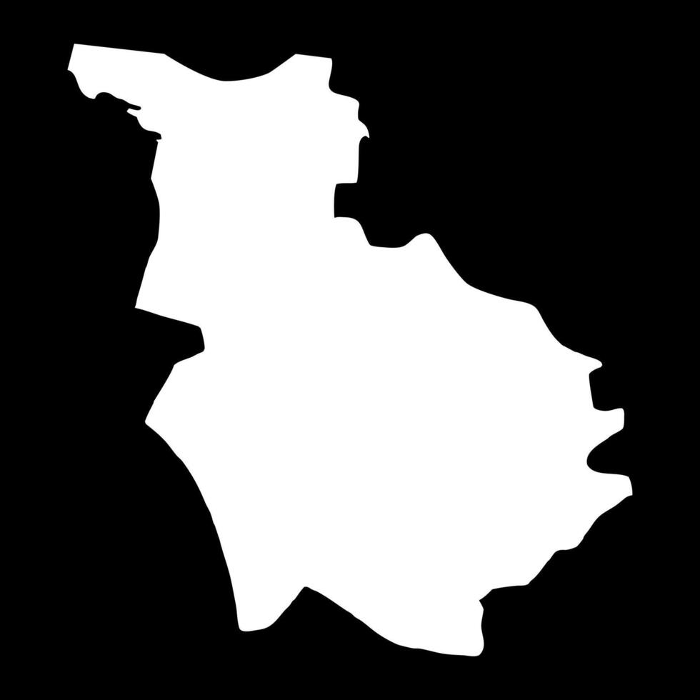 Babylon Governorate map, administrative division of Iraq. illustration. vector