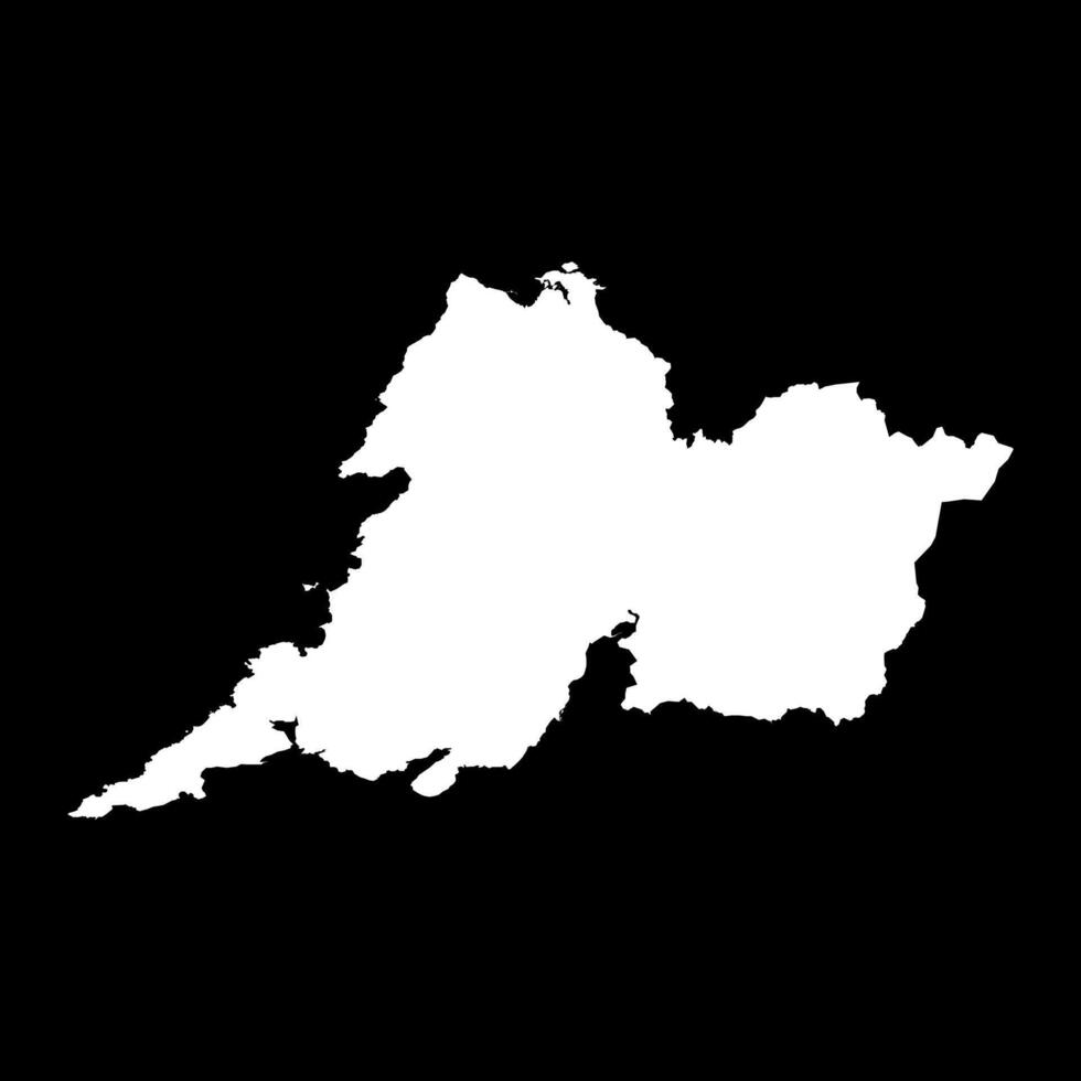 County Clare map, administrative counties of Ireland. illustration. vector