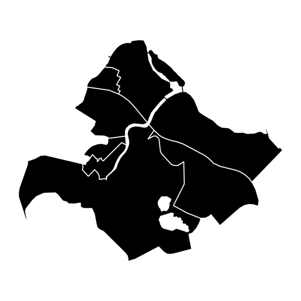 North East Singapore Community Development Council map. illustration. vector