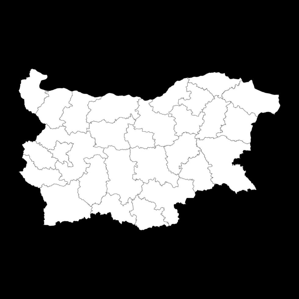 Bulgaria map with provinces. illustration. vector