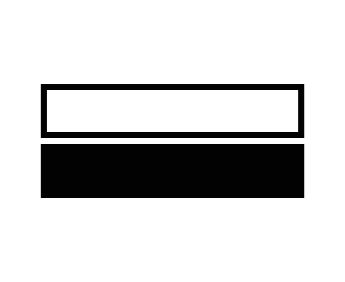Rectangle Outline And Shape Black Symbol Element Graphic Design Illustration vector