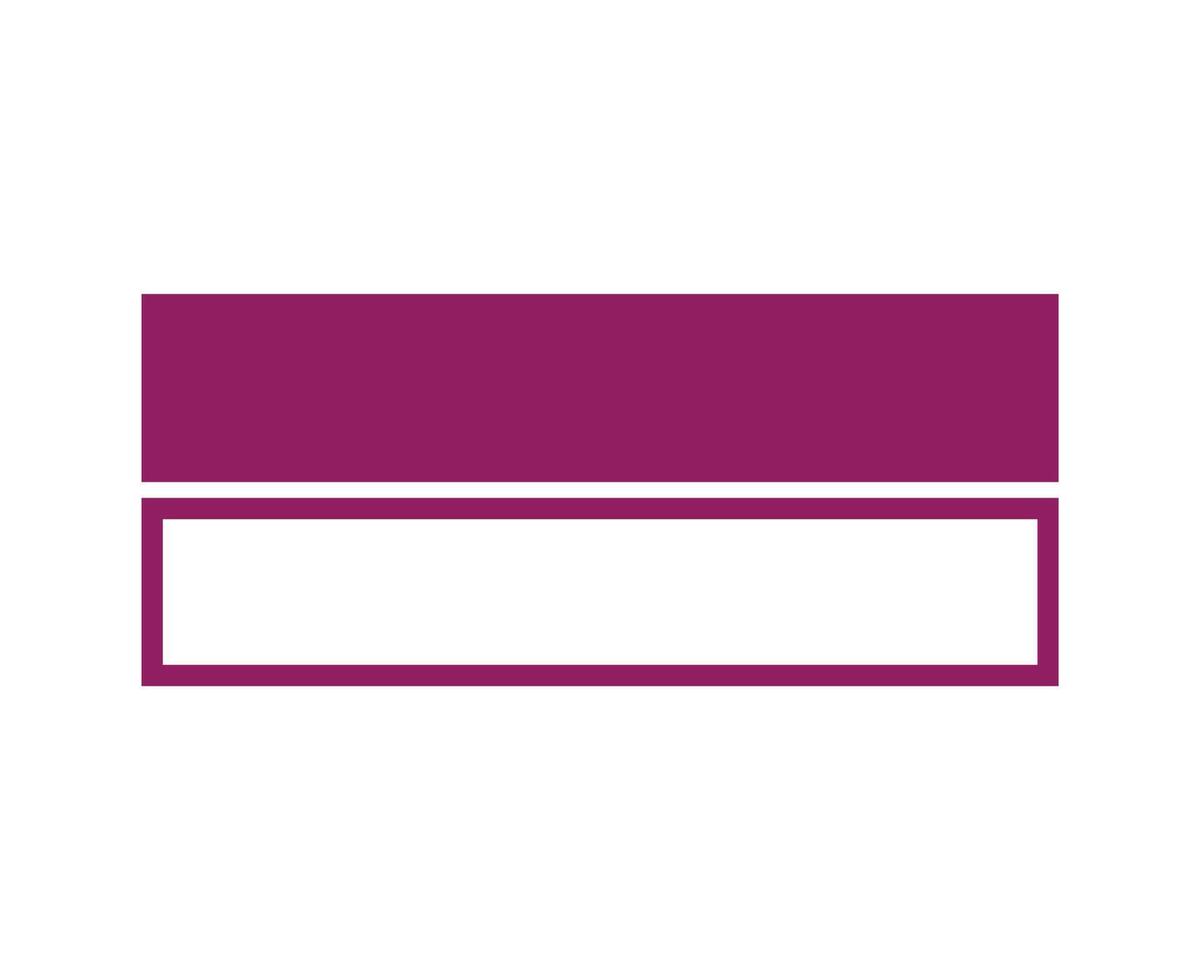 Rectangle Shape And Outline Purple Symbol Element Graphic Design Illustration vector