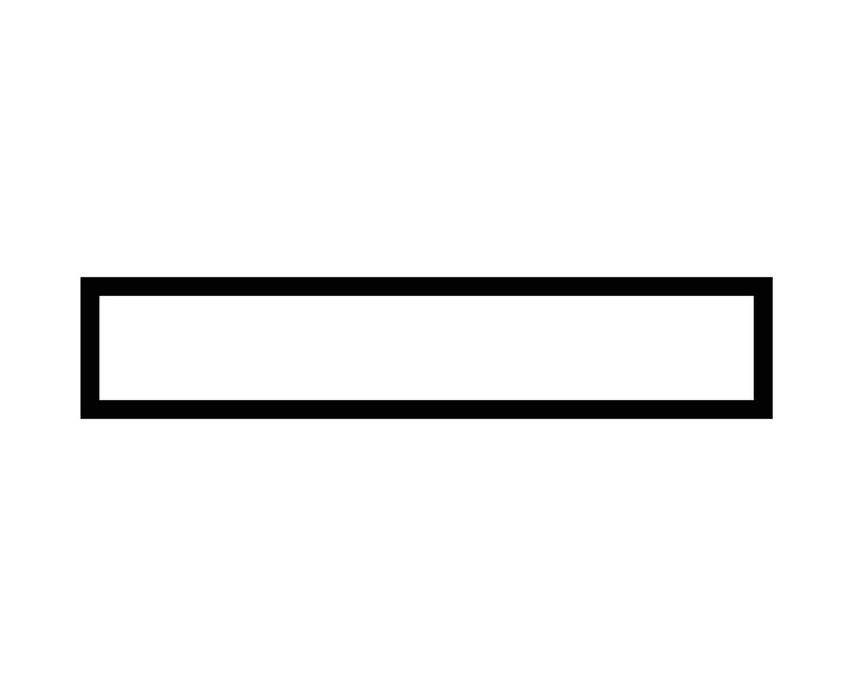 Rectangle Geometric Shape Outline Black Symbol Element Graphic Design Illustration vector