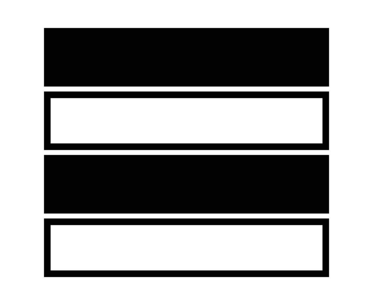 Rectangle Geometric Outline And Shape Collection Symbol Element Graphic Design Illustration vector