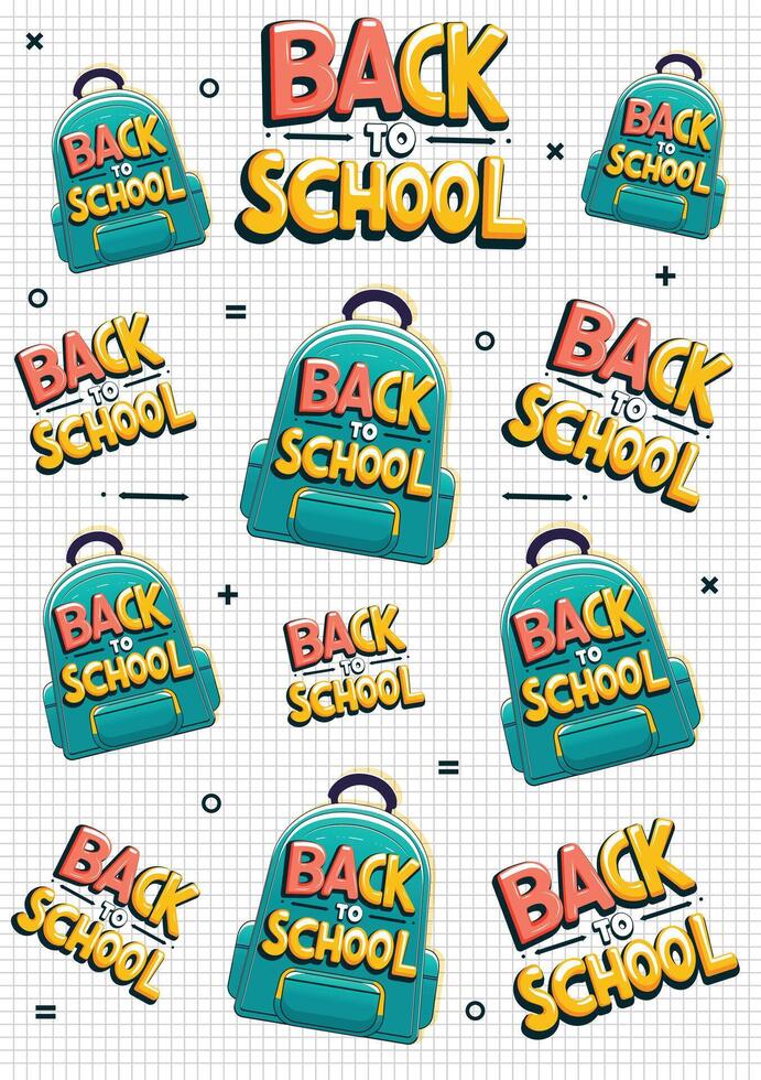 back to school wallpaper vector