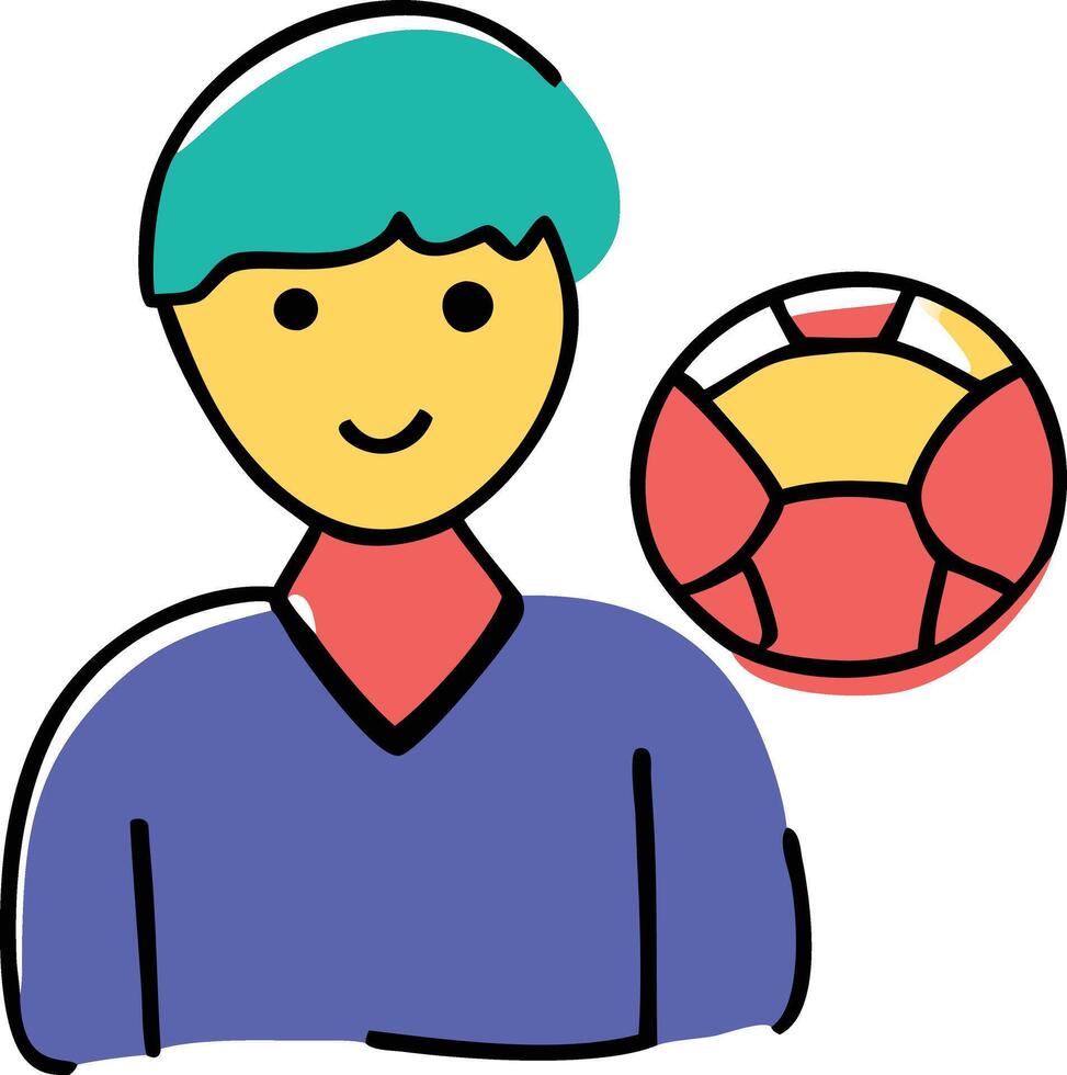 Artwork of football icon vector