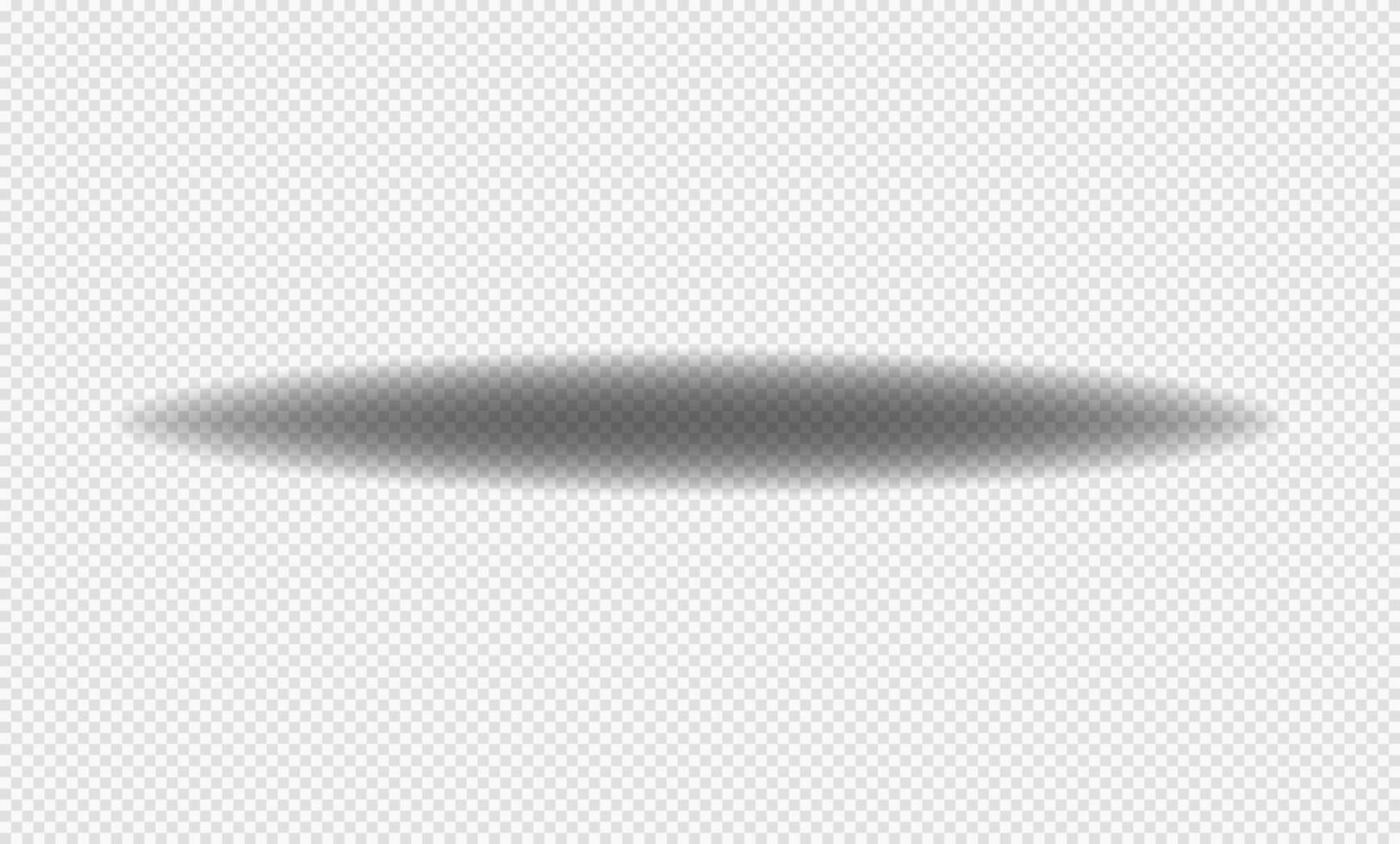 Realistic shadow with soft edges. shadow effect. Transparent oval shadow. vector
