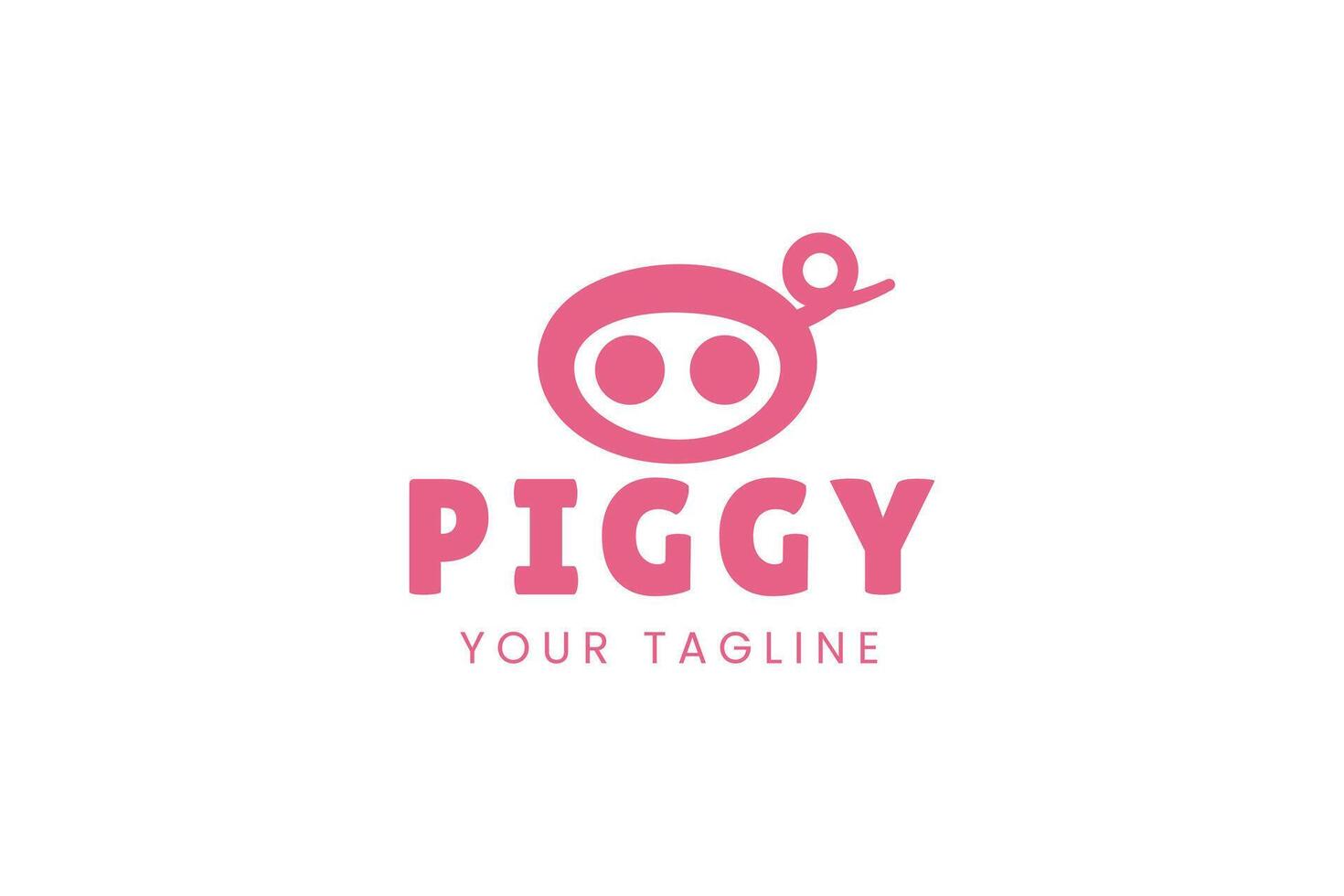 Pig farming logo design. Modern pig farm logo. Fresh pork logo design vector