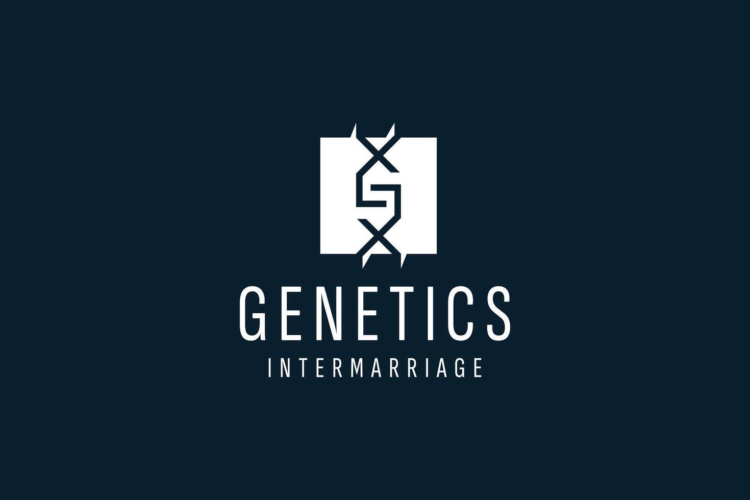 DNA logo design template icon for science technology vector