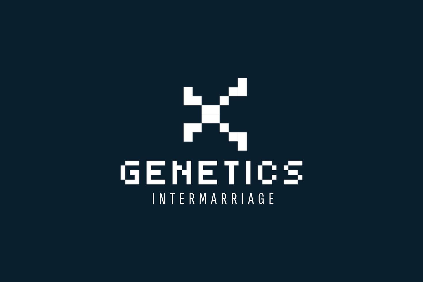 DNA logo design template icon for science technology vector