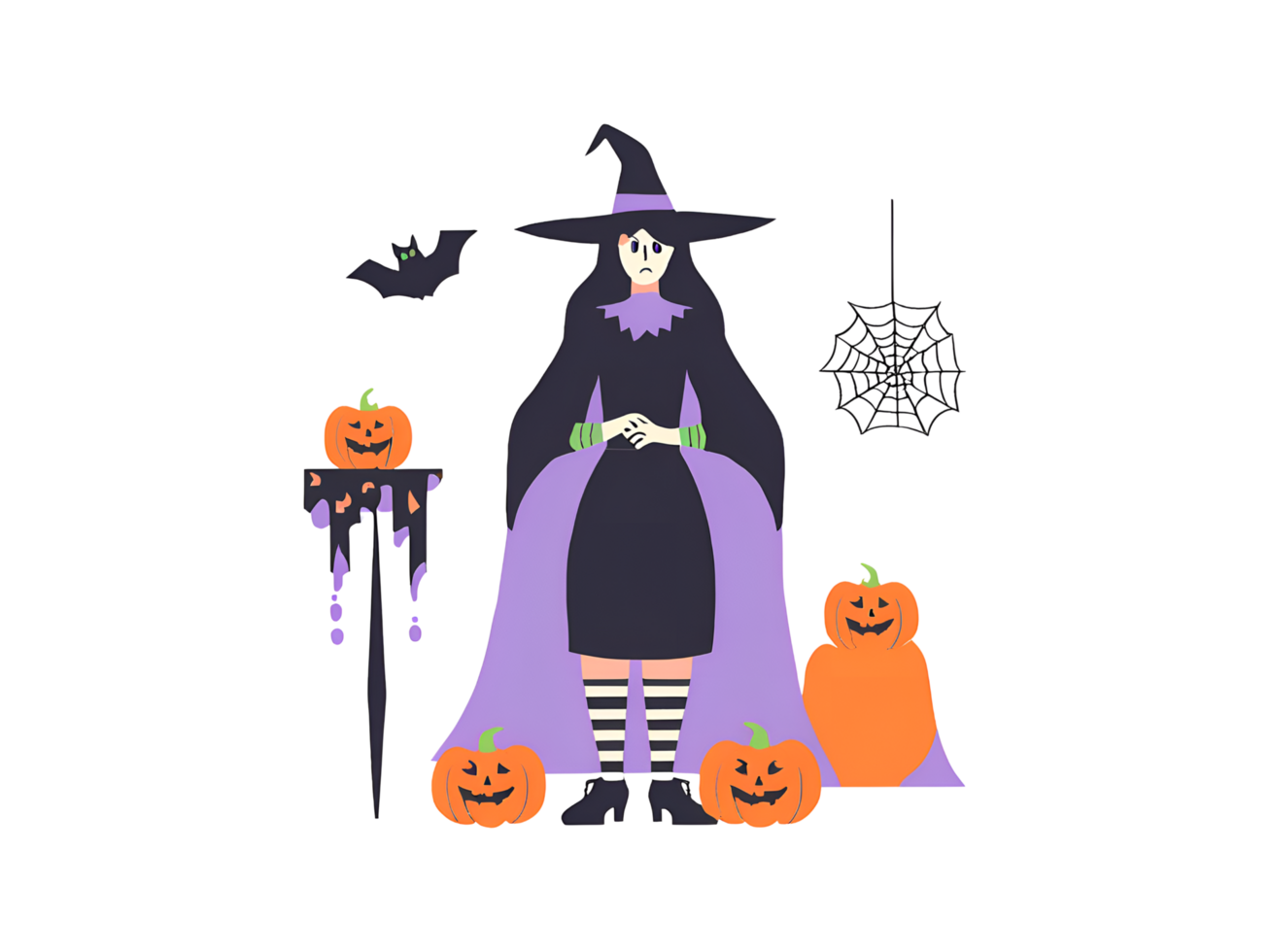 Happy Halloween Witch png