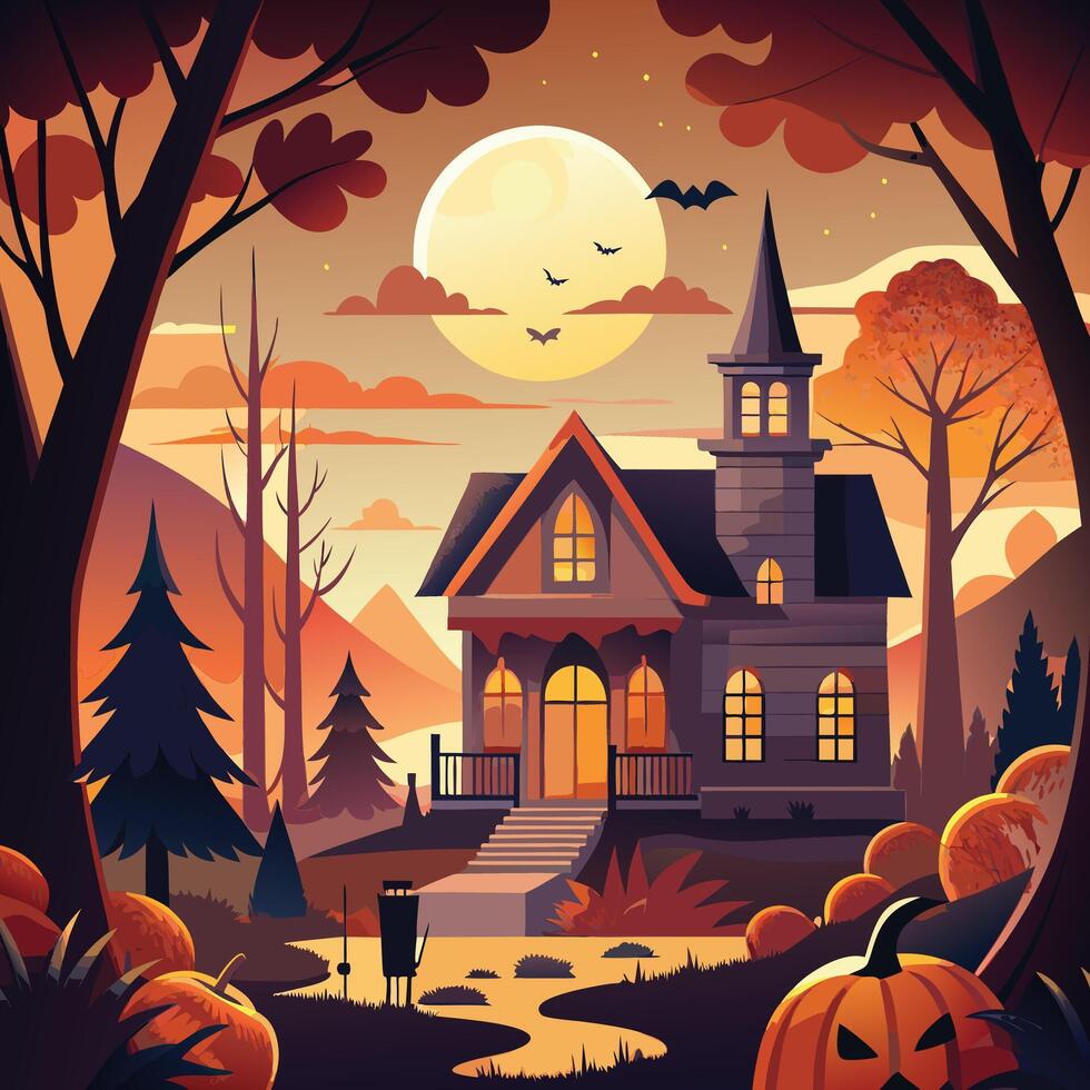 Artwork of Halloween vector