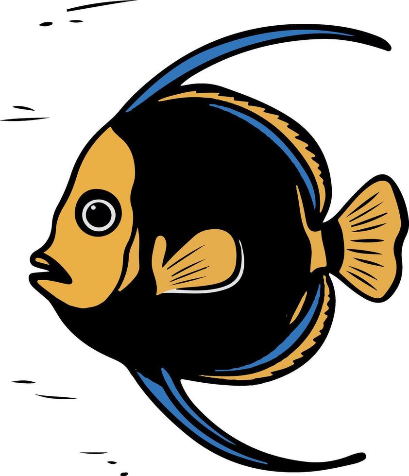 Artwork of mimic tang fish vector