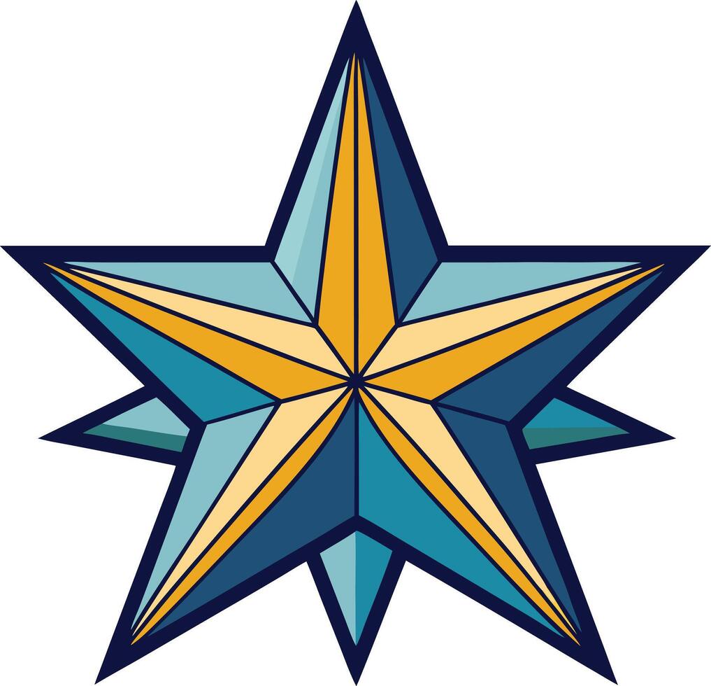 Artwork of star vector