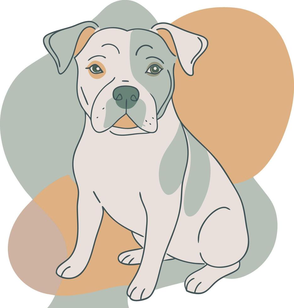 Artwork of dog vector