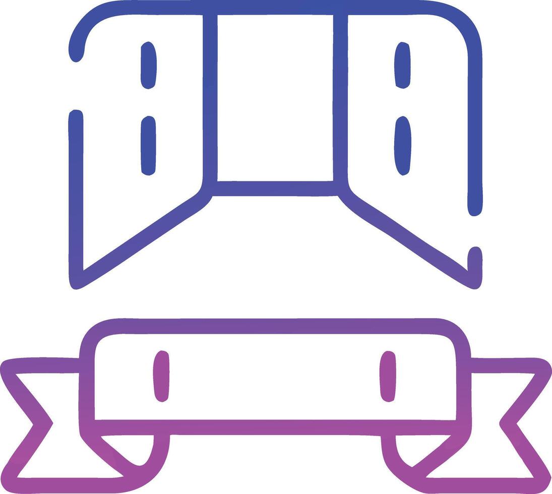 Art work of ribbonicon vector