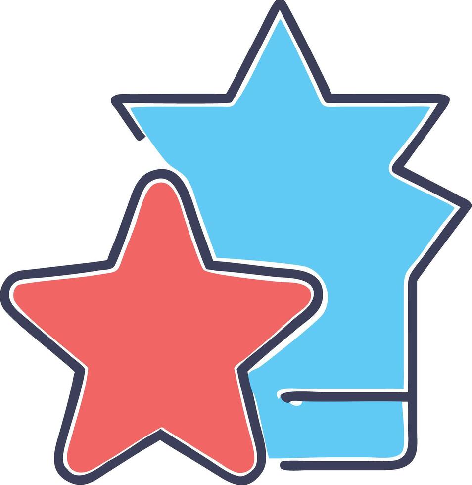 Artwork of star vector