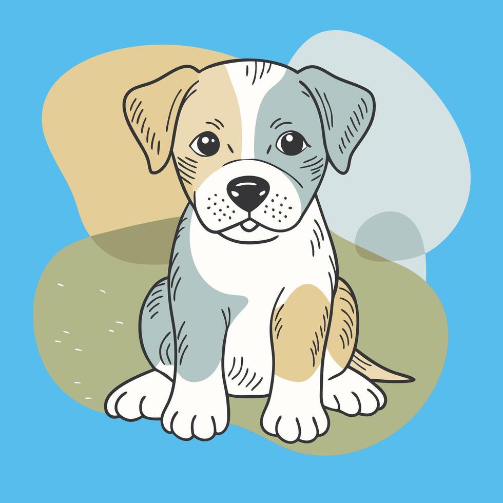 Artwork of Puppy vector