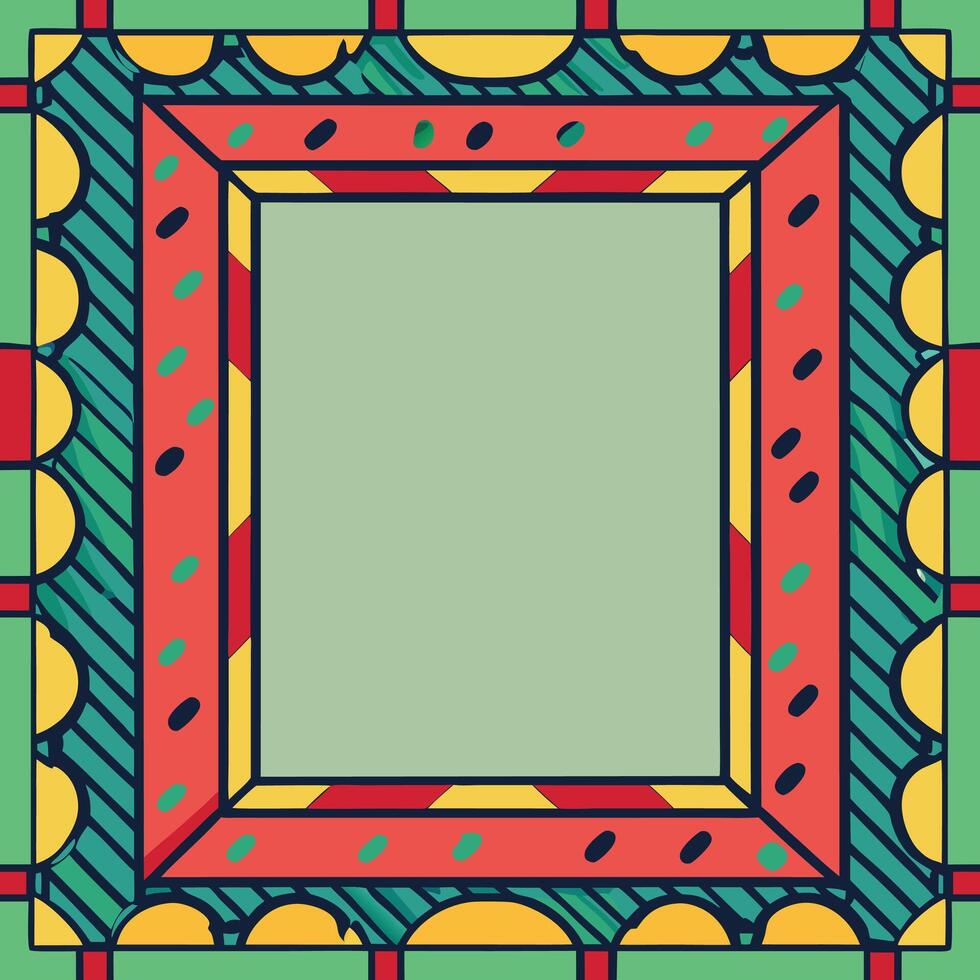 Artistic frame design vector