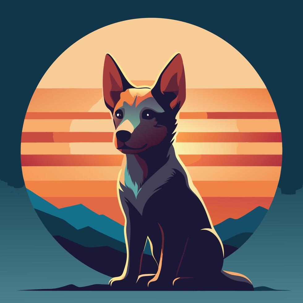 Artwork of Puppy vector