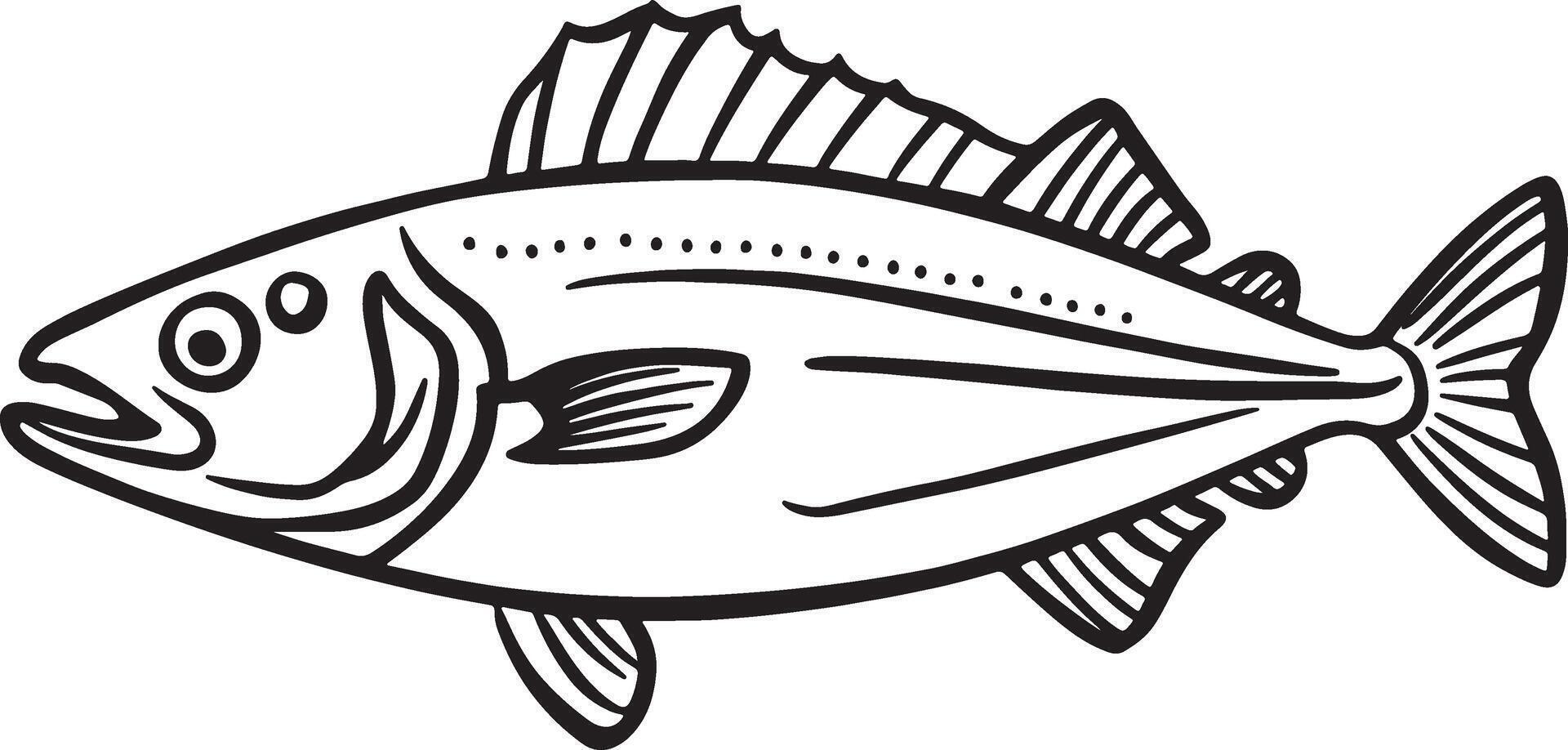 Artwork of Mackerel fish vector