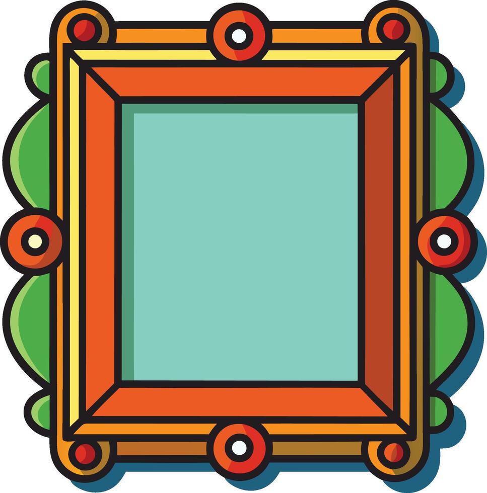 Artistic frame design vector