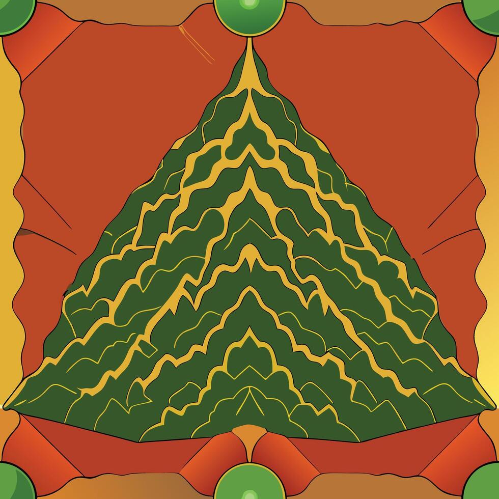 Artwork of mountain vector