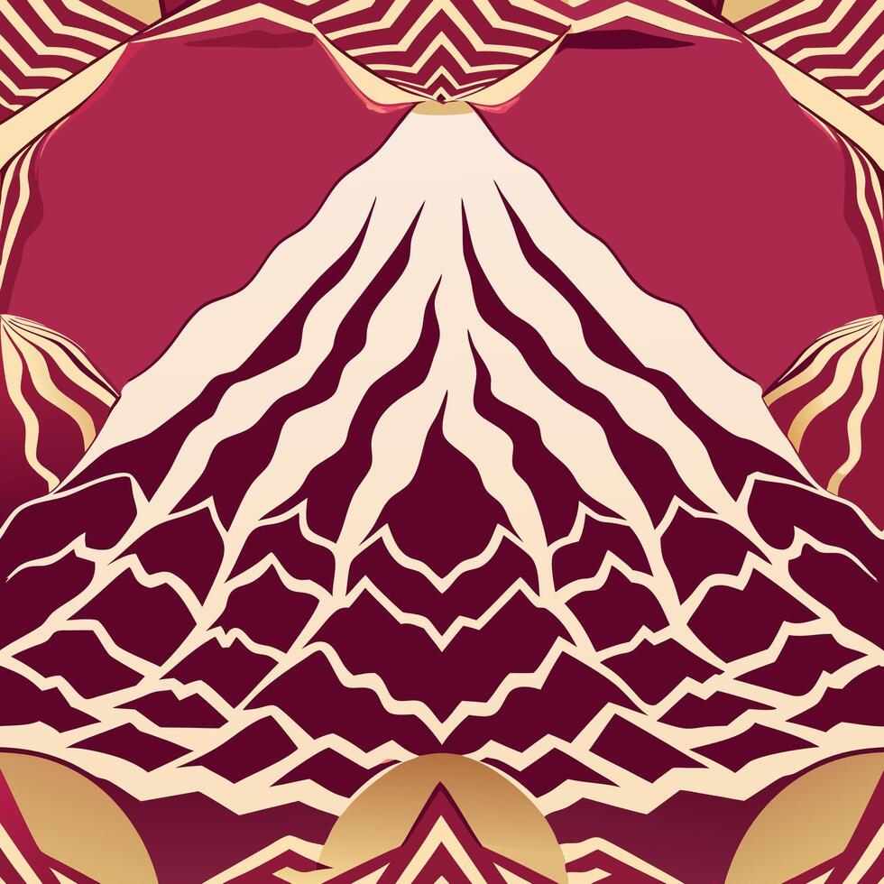 Artwork of mountain vector