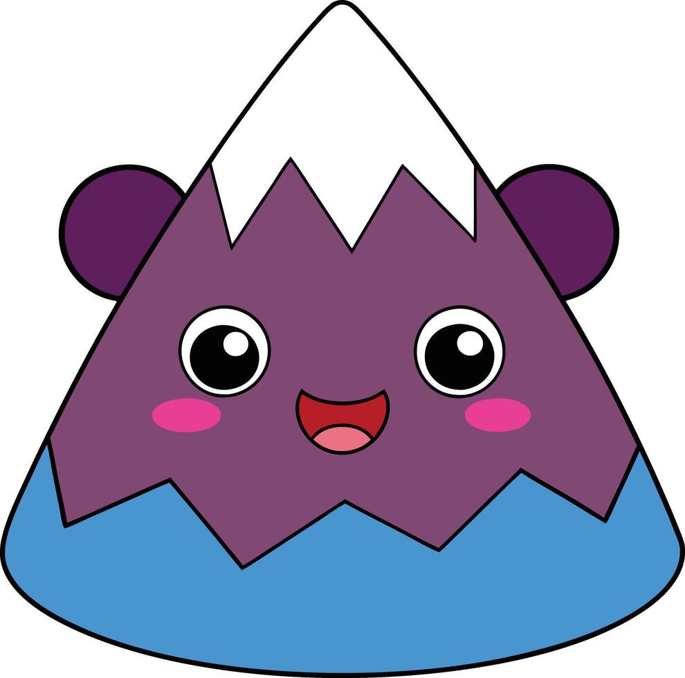 Artwork of mountain vector