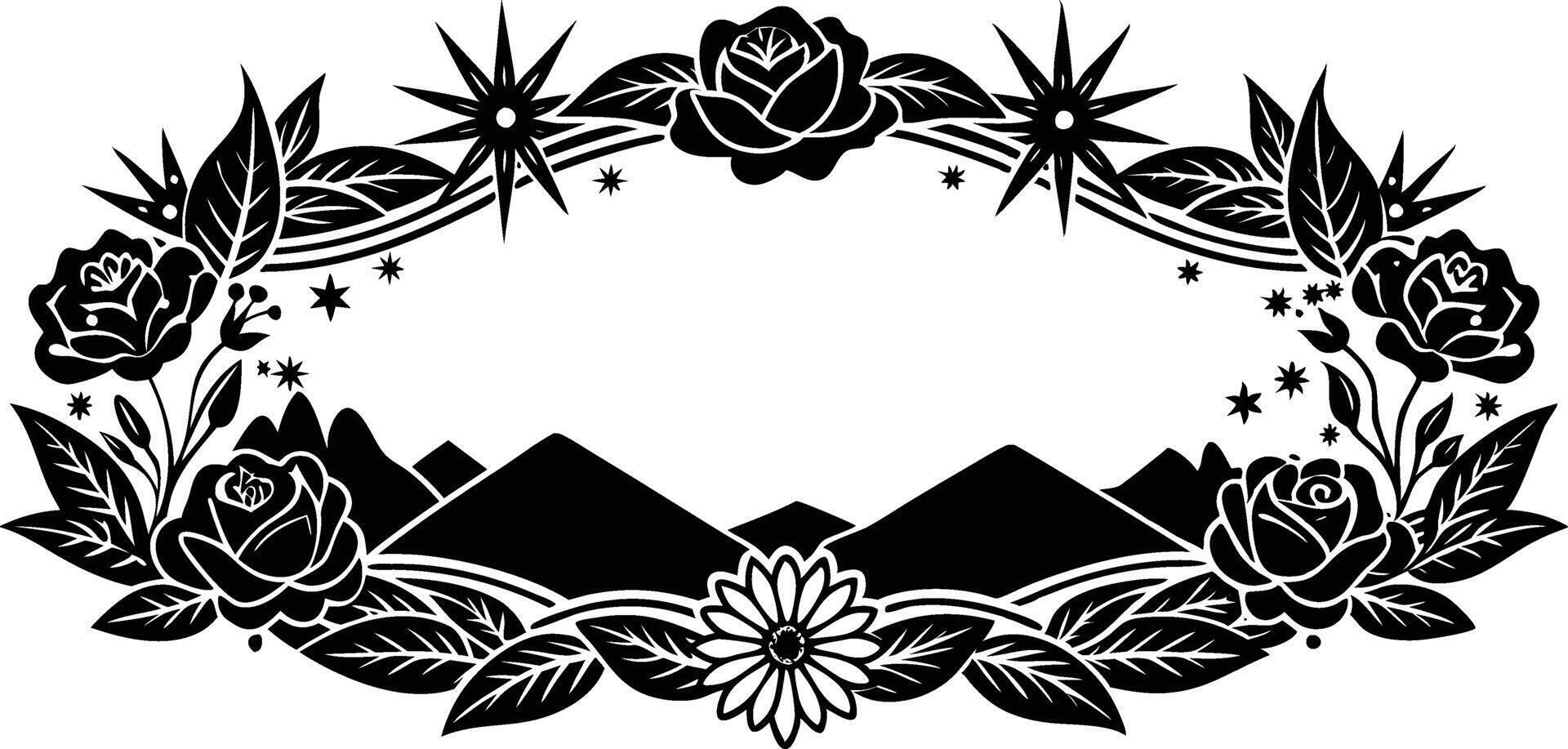 Border artwork of frame vector