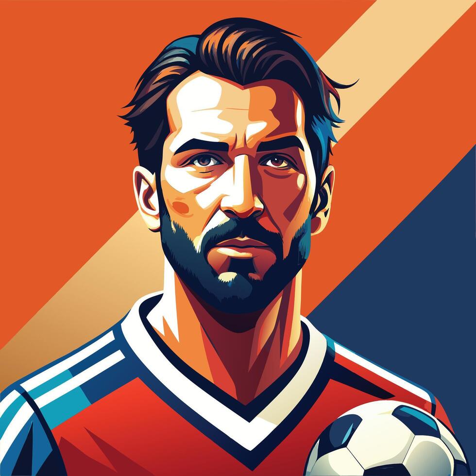 Artwork of football vector