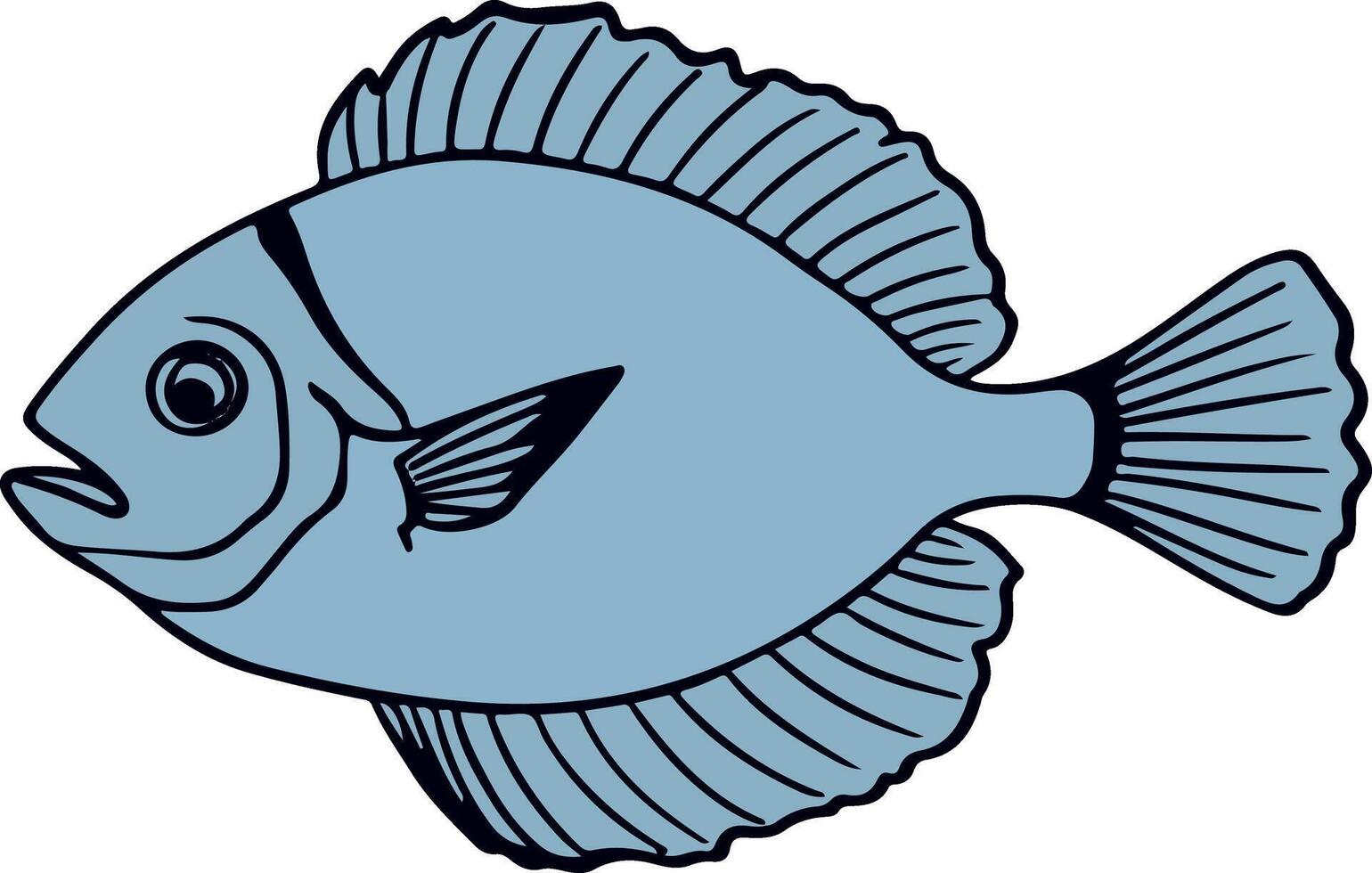 Artwork of mimic tang fish vector