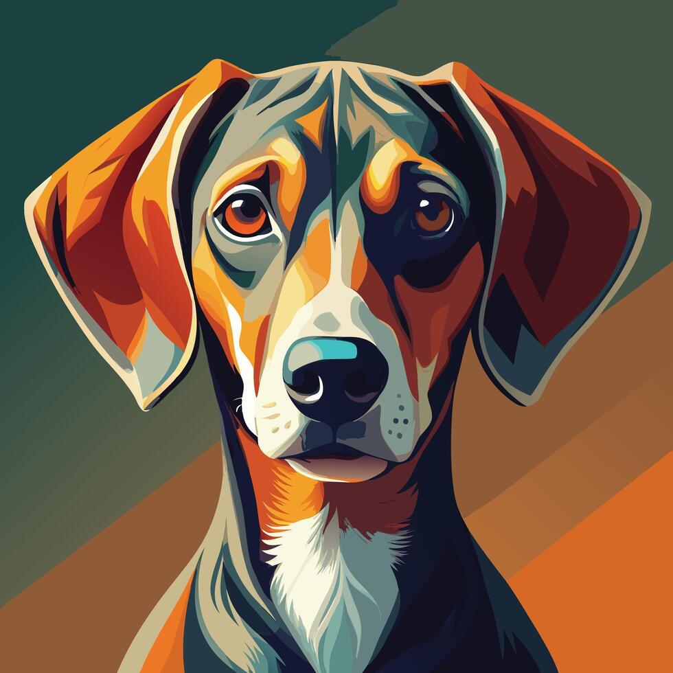 Artwork of dog vector