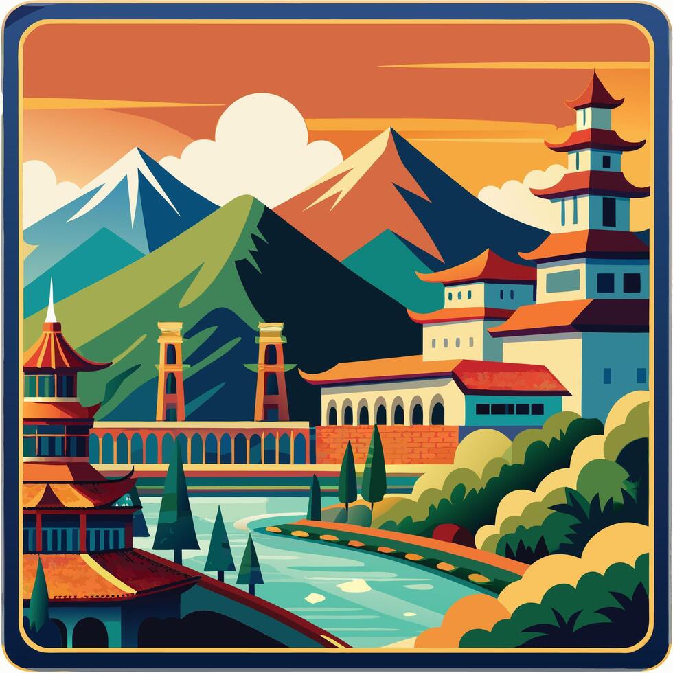 Border artwork of frame vector