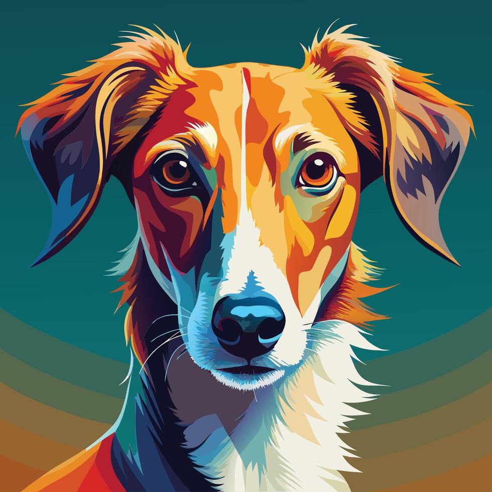 Artwork of dog vector