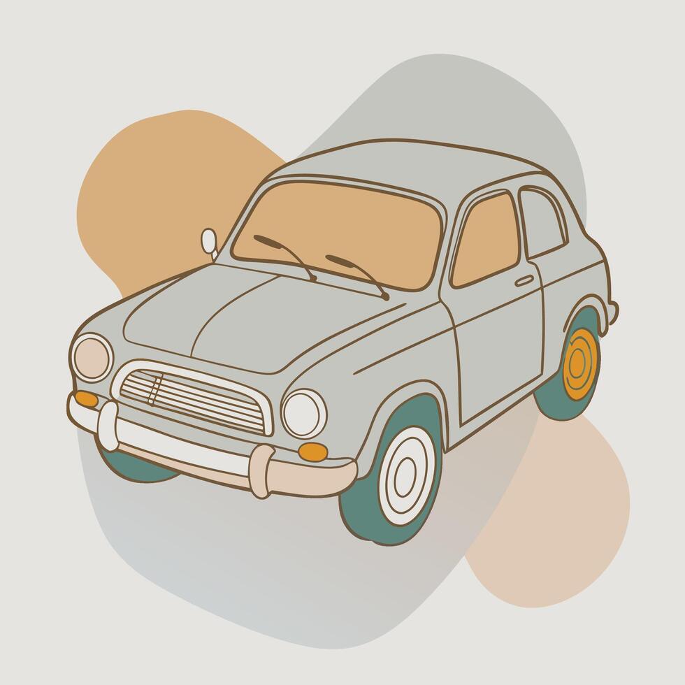 Color blobs car vector