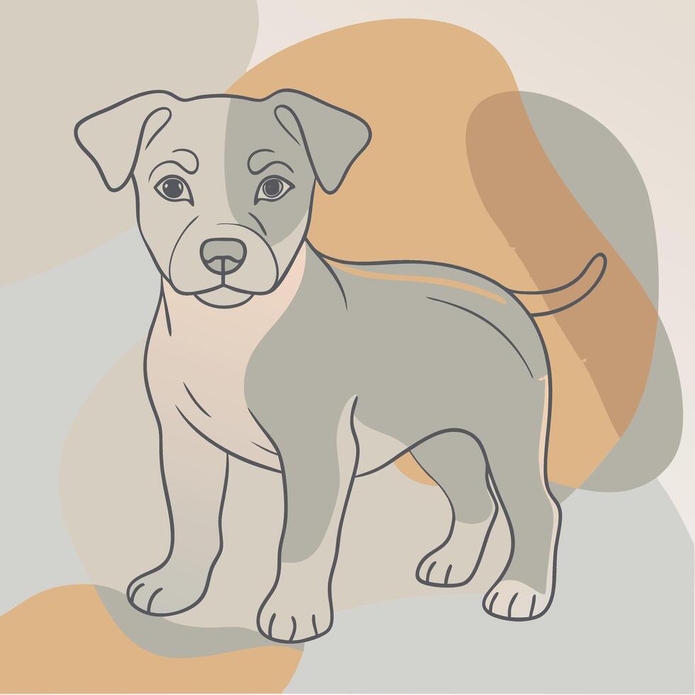 Artwork of Puppy vector