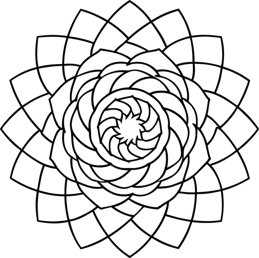 Artwork of mandala vector