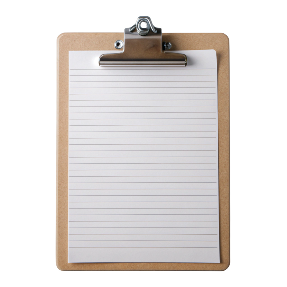 Clipboard isolated in transparent background png
