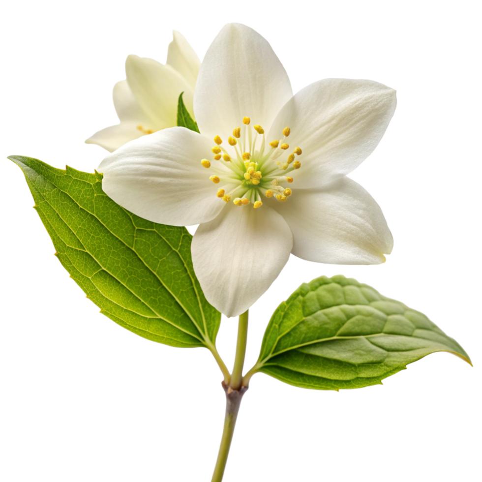 Winter jasmine flower isolated on a transparent background png