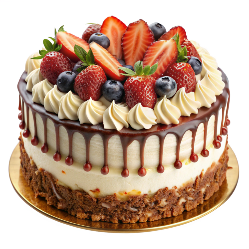 Delicious cake isolated on a transparent background png