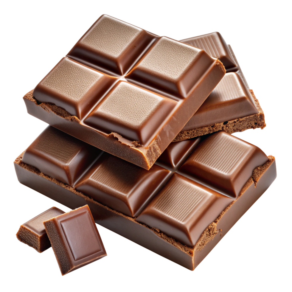 Chocolate isolated in transparent background png