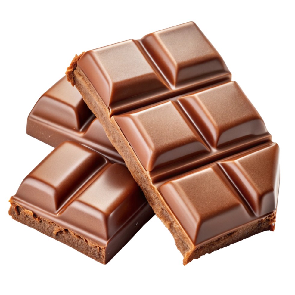 Chocolate isolated in transparent background png