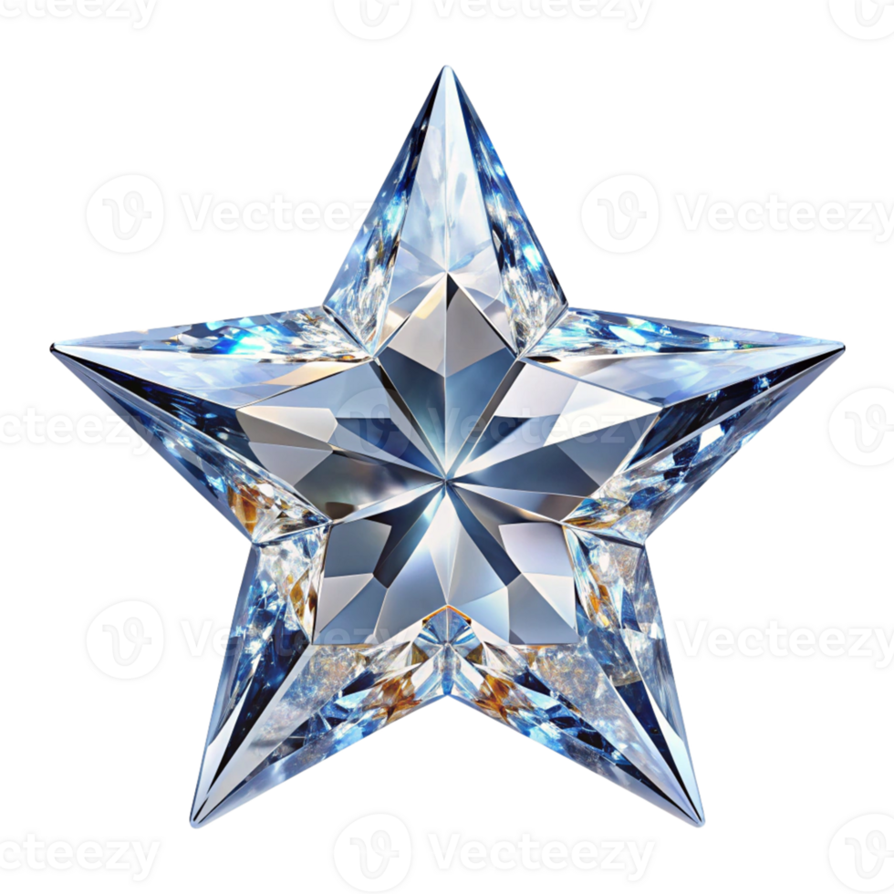 Beautiful diamond isolated on transparent background png